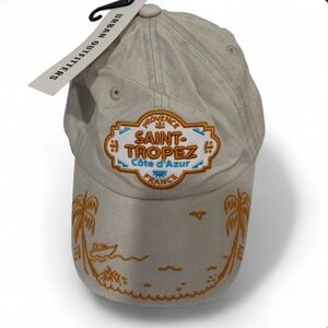 Urban Outfitters Saint-Tropez Embroidered Baseball Cap - Beige
